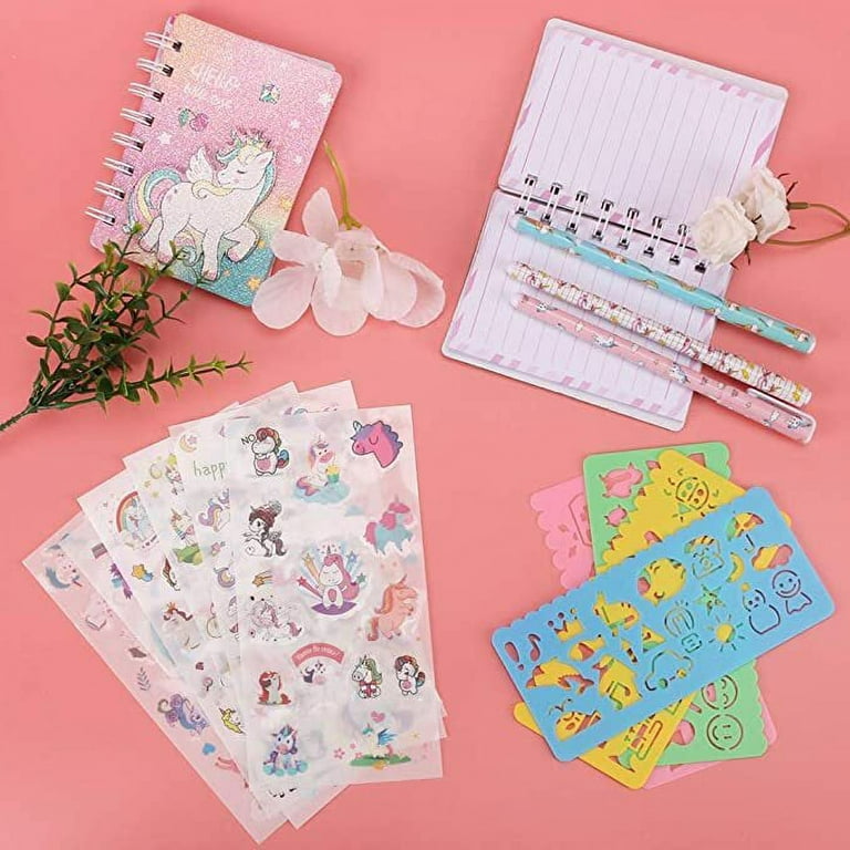 Girls Unicorn Stationary Set for Kids Customized Notepad Paper