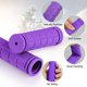 thumbnail image 4 of Par de puños ergonómicos antideslizantes de goma suave para bicicleta, color morado JM, 4 of 5
