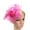 Hot Pink, variant on Under 5$ Hot Sales Summer Sales Women Fashion Wedding Mesh Hat Fascinator Penny Ribbons and Party Blue One Size