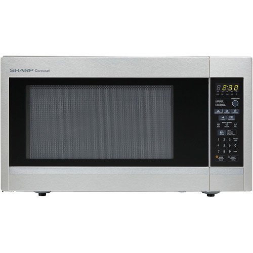Sharp R551ZS Carousel Countertop Microwave Oven 1.8 cu. ft. 1100W Stainless Steel