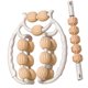thumbnail image 1 of Masajeador de piernas con rodillo de 15 puntos, masajeador portátil de relajación muscular de mano profundo blanco naranja, 1 of 9