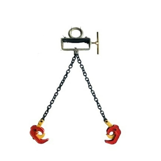 Chain Sling,1Ton Die Forging Iron Oil Drum Lifter Clamp Plastic Bucket Barrel Oil Tank Can Chain Sling For Forklift Tire Repair Tools ,Easy to Operate