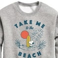 thumbnail image 3 of Peanuts - Take Me To The Beach - Toddler And Youth Crewneck Fleece Sweatshirt, 3 of 6