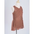 thumbnail image 3 of vastwit Girls Rhinestones Cutout Sleeveless Lyrical Dance Dress Figure Skating Performance Ballet Latin Jazz Dancewear Dusty Pink 8, 3 of 7