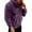 Purple, variant on Mens Sweatshirts Man Autumn Plush Hoodie Fuzzy Solid Color Long Sleeve Drawstring Hooded Solid Color Sweatshirt Winter Purple XXXL