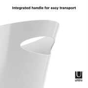 Umbra 2 gal Skinny Sleek & Stylish Bathroom Trash Can, White