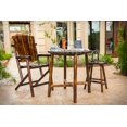 thumbnail image 5 of Leigh Country TX 93730 Char-Log Wood Adult Outdoor Bar Height Armchair-Brown, 5 of 5