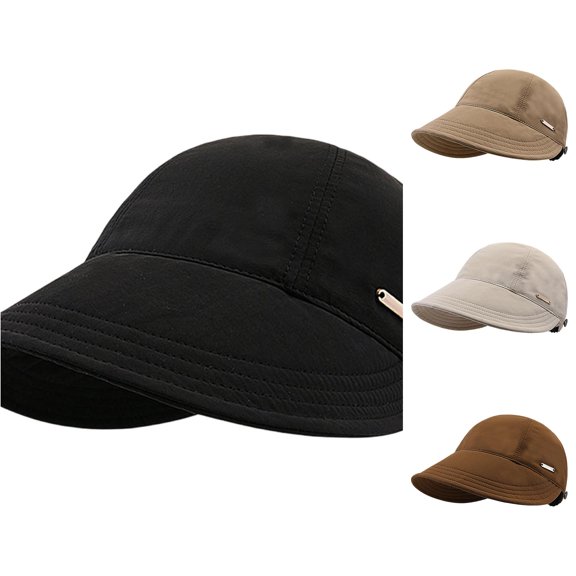 XIAOCHA Womens Light‑Weight Baseball Cap Adjustable Sun Hat Outdoor Sport Hat,Black
