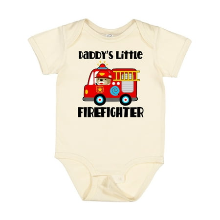 

Inktastic Daddys Little Firefighter Gift Baby Boy or Baby Girl Bodysuit
