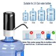 thumbnail image 2 of Bomba eléctrica para botellas de agua, dispensador portátil de agua embotellada para botellas universales de un galón, bomba de agua potable con carga USB para cocina doméstica al aire libre, 2 of 5
