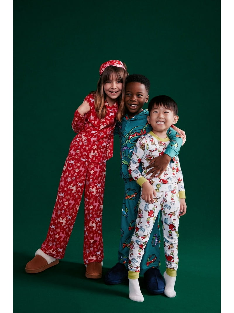 Character Toddler Christmas Snug Fit Top and Pants, 2-Piece Pajama