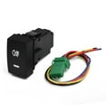 thumbnail image 2 of Lefu 5Pin LED Car Push Button Fog Light Switch with Wire for Honda Civic Accord CRV, 2 of 10