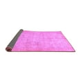 thumbnail image 2 of Ahgly Company Indoor Square Abstract Purple Modern Area Rugs, 4' Square, 2 of 4