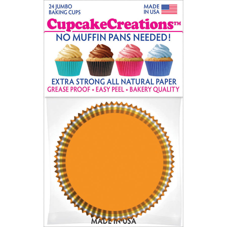 Cupcake Creations Blue Liners No Muffin Pan Required 24 Jumbo Cups New! 