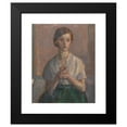thumbnail image 2 of Christian Landenberger 20x24 Black Modern Framed Museum Art Print Titled - Girl Praying (1911), 2 of 5
