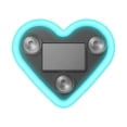 thumbnail image 1 of BotaniNest Solar Powered Heart Shaped Window LED Atmosphere Light Auto On Off Ambient Glow For Vehicle 1pc, 1 of 3