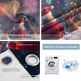 thumbnail image 4 of Christmas Blackout Curtains for Bedroom/Living Room, Thermal Insulated Kitchen Curtains, Santa Deer Fireworks Snowflake Xmas Grommet Darkening Window Treatment Drapes 27.5"x39"x2, 4 of 8