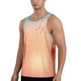 thumbnail image 2 of Easygdp The Sunset of Dandelion Men's Tank Top, Sleeveless Muscle T Shirts, Breathable, Quick-Dry, Loose for Gym, Running, Fitness - X-Large, 2 of 9