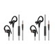 thumbnail image 3 of Matsuzay Auricular deportivo impermeable bajo en la oreja auriculares cancelación de ruido a prueba de sudor portátil manos libres música Negro 2Conjunto, 3 of 6