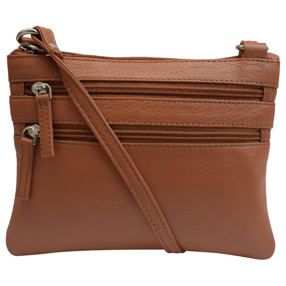 PURSE Cross Body Colors Solid Genuine Leather Handbag Womens Shoulder Strap Bag