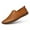 Brown, variant on Men's comfort Daily life Shoes Soft Walking Breathable Shoes Round head flat Driving Shoes