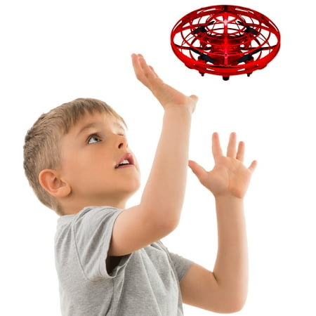 - Scoot Motion Sensor Drone – Indoor Mini Drone Flying Orb Ball (Red)
