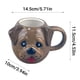 thumbnail image 3 of Taza de cerámica con forma de perro salchicha, taza de café con diseño de perro salchicha, 3 of 5