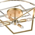 thumbnail image 4 of Elk Home 18-Inch Wide Geosphere Semi Flush Mount, Polished Nickel, 4 of 4
