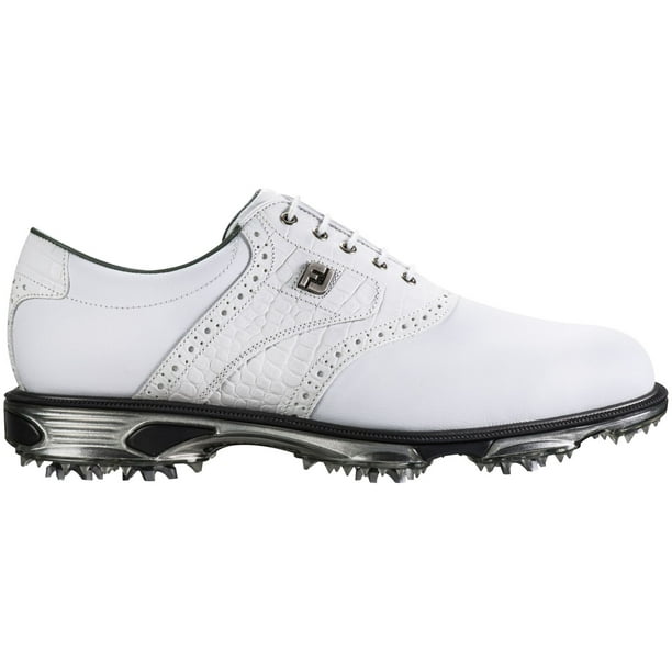 FootJoy DryJoys Tour Saddle Golf Shoes (White/White, 9.5