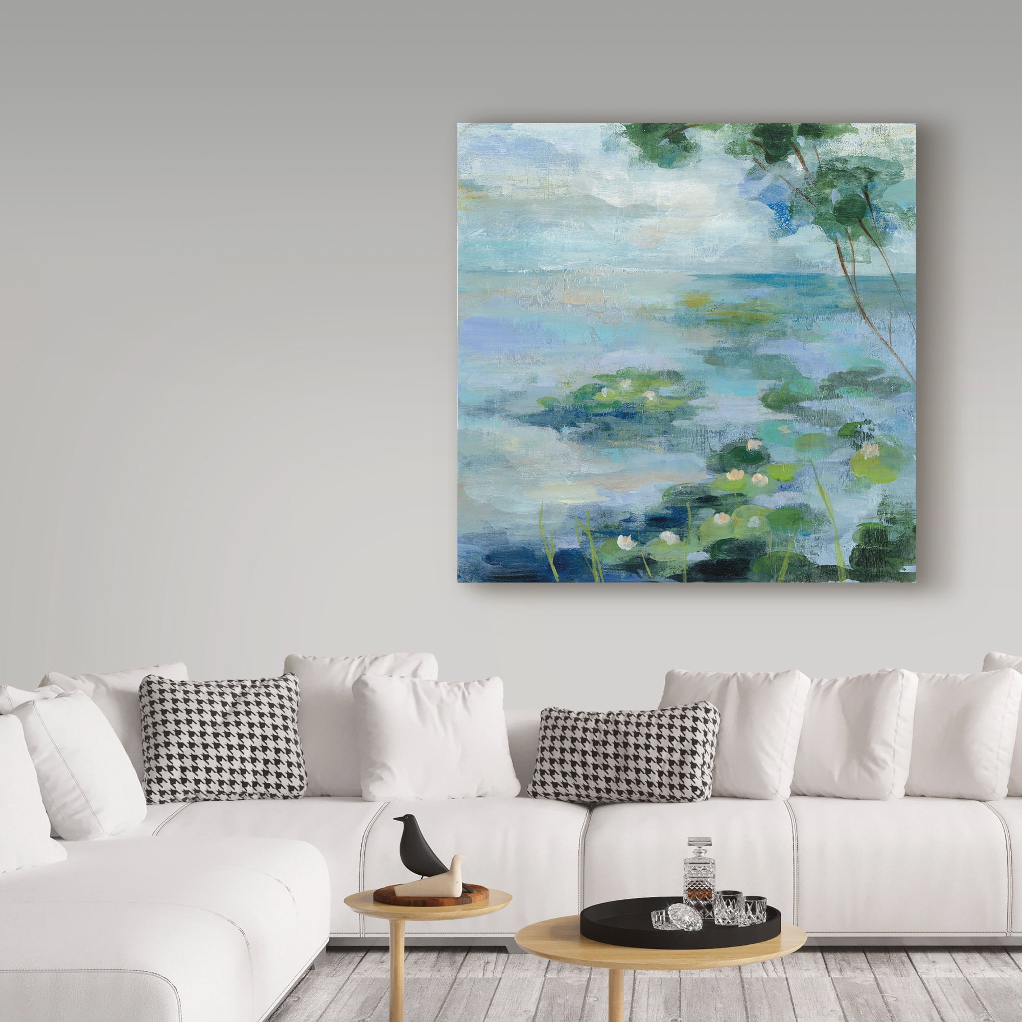 Trademark Fine Art 'Lily Pond 2' Canvas Art by Silvia Vassileva