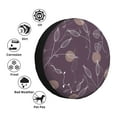 thumbnail image 5 of XMXY Purple Plant Line Art Spare Tire Cover, Universal Waterproof Cover for Jeep RV Tire Wheel Protection, 15 inch, 5 of 8