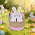 thumbnail image 4 of Hometravel DIY Easter Bunny Basket, Rabbit Plush Craft Kit, Decorative Easter Bucket Bag for Egg Hunt, Gift Wrapping, Holiday Decor, 4 of 6