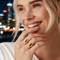thumbnail image 3 of DESIGNICE 18K Gold Plated 3 Rings Set | Gold Stacking Rings for Women | Stacking Ring Set | Gold Stackable Rings, 3 of 7
