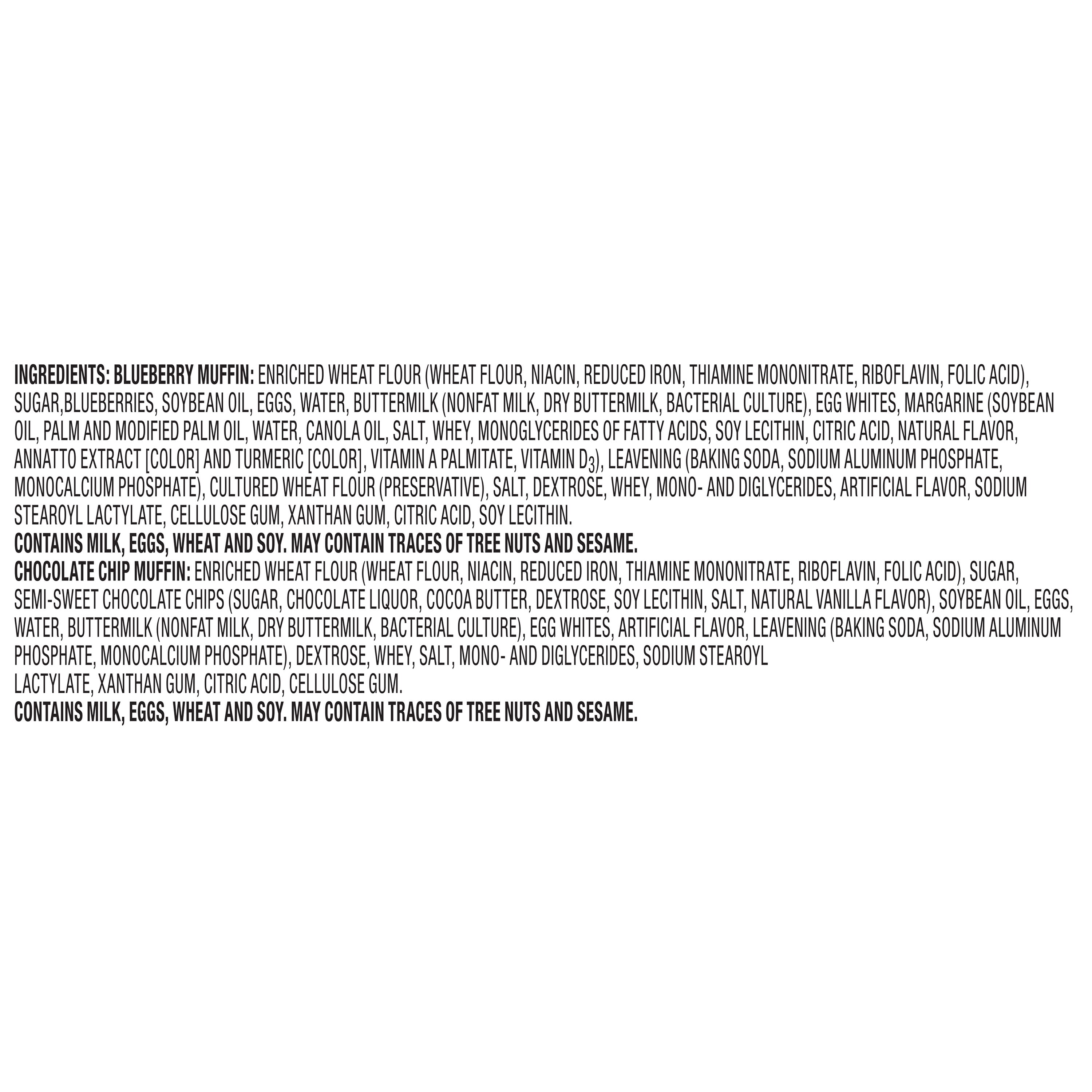 Marketside Blueberry & Chocolate Chip Muffins, 14 oz, 4 Count