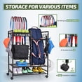 thumbnail image 4 of Organizador de bolsas de tenis PLKOW, estante de almacenamiento de raquetas de tenis, 4 of 6