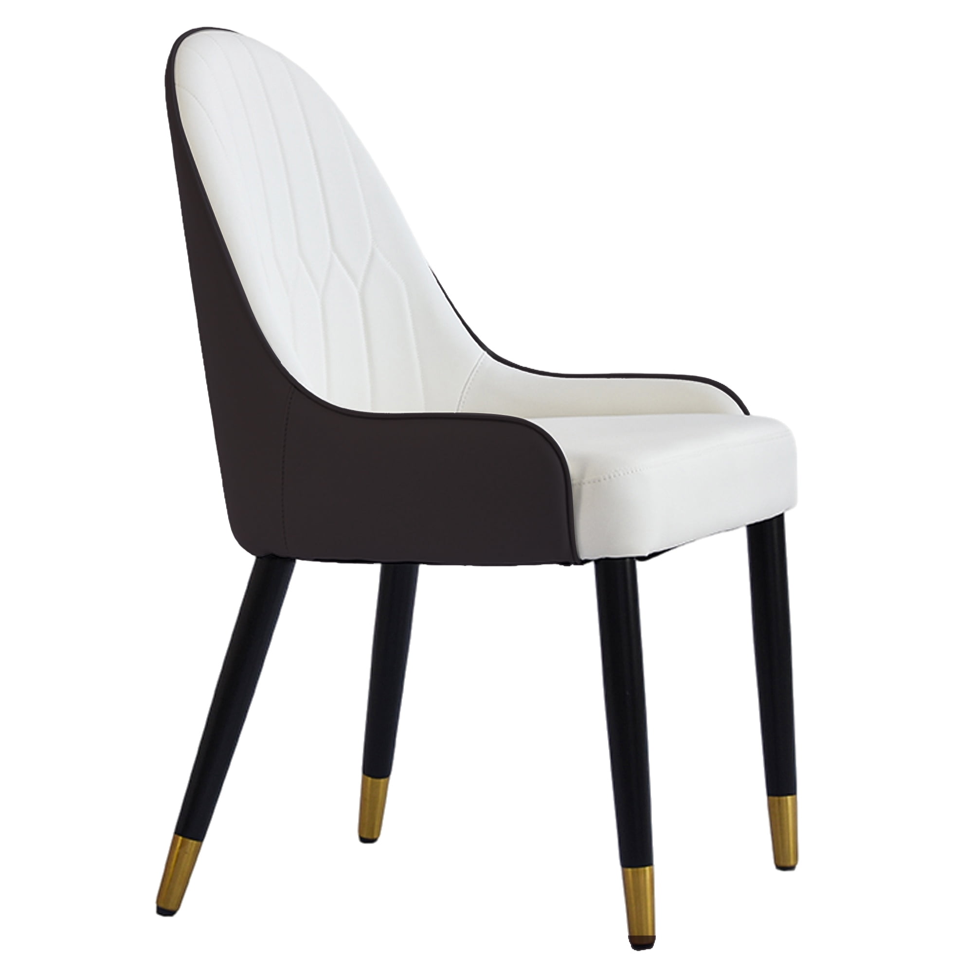 bokifol Upholstered Dining Chairs Set of 2, Modern Armless Chairs for Kitchen, Dining Room Chairs Metal Legs