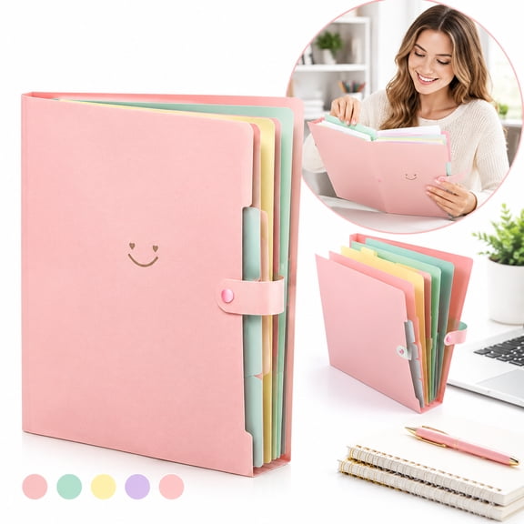 Paper Expanding File Organizer, Folder for School, Office, and Travel