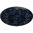 thumbnail image 3 of Ekena Millwork 13"OD x 1 3/8"P Whitman Ceiling Medallion (For Canopies up to 3 3/4"), Hand-Painted Midnight Dream, 3 of 5
