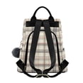thumbnail image 2 of FORMRS Women's Travel Backpack Purse Anti-Theft Hidden Pockets Casual Shoulder Bag, Beige Plaid Pattern, 2 of 7
