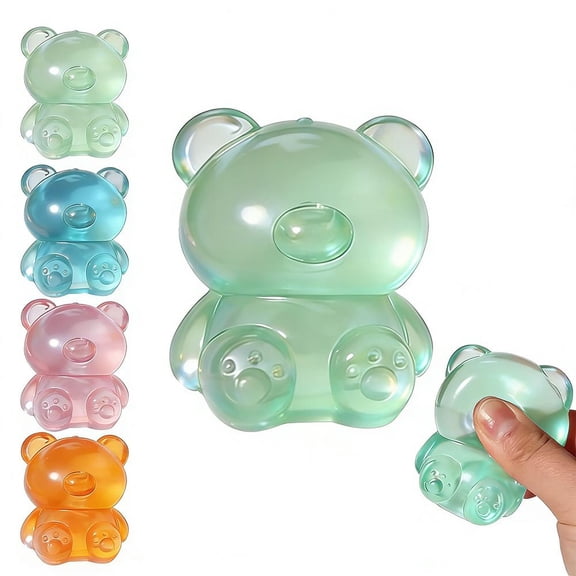 Bear Squishies Toys Stress Sensory Balls for Adults, Bear Stress Relief Balls Sensory Fidget Squishies Toys, Creative Party Favors Gift