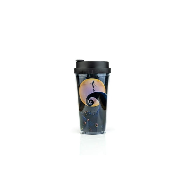 Taza de viaje plateada Buffalo Nightmare Before Christmas, 473 ml
