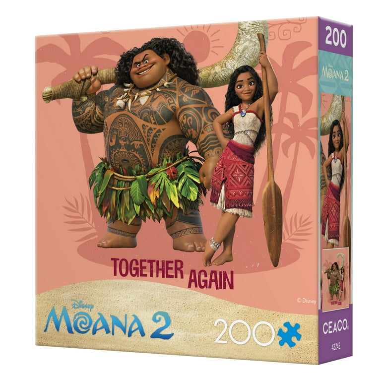 MoAna Ceaco 200 Piece Moana 2 Together Again Colorful Jigsaw Puzzle for