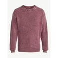 thumbnail image 5 of No Boundaries Men's & Big Men's Thermal Stitch Crewneck Sweater, Midweight, Sizes XS-3XL, 5 of 5