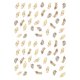 thumbnail image 1 of Inteprter De pegatinas de pared de estilo nórdico, calcomanías de pared de hojas doradas, papel tapiz decorativo Simple para sala de estar, dormitorio, Decoración del hogar Inteprter HA019686-00, 1 of 1