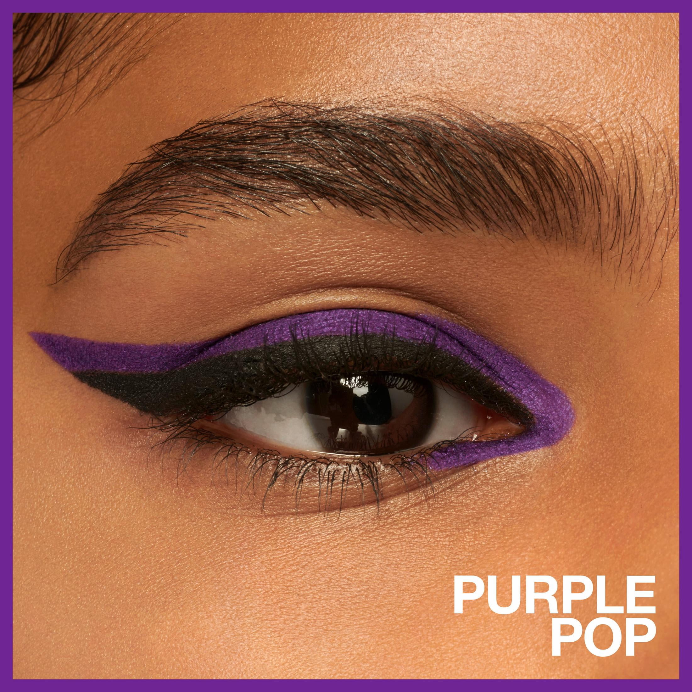 (2 pack) Maybelline Tattoo Studio Sharpenable Gel Pencil Waterproof Longwear Eyeliner, Purple Pop