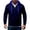 A160 Navy, variant on Trikvn Men's Casual Full Zip Hoodie with Drawstring Long Sleeve Sweatshirt Jacket Outerwear with Front Pockets Comfortable Sportswear for Running Fitness Daily Wear