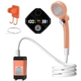 thumbnail image 1 of Lixada Lixada Rechargeable 6000mAh Portable Outdoor Shower with Temperature Display, Eco-Friendly PVC & Silicone, Ideal for Camping & RV Trips, Orange, 1 of 6