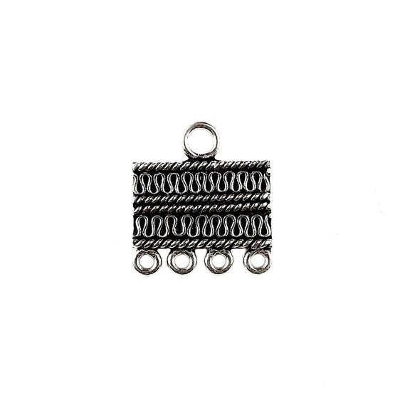 CSF-295-4H Silver Overlay Connectors With 4 Hole