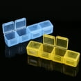 thumbnail image 4 of Organizador Caja de almacenamiento Organizador portátil de estuches de medicamentos y recetas semanales 7 días 4 veces al día Mañana Mediodía Tarde Noche 28 ranuras, 4 of 8