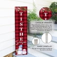 thumbnail image 2 of LifeSong Milestones "Tis The Season" Snowman Sign Red Wood Christmas Porch Decor, 2 of 7